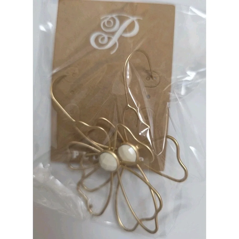 Plunder Earrings Lot Of 3 NWT Boho Statement Gold Cork Jewelry‎ Set ✨